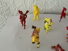 Lot de 8 anciens sujet décorations pour gâteau de Noël