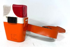 Ancienne Lampe de Signalisation Vélo Wonder Orange avec sangle de Bras
