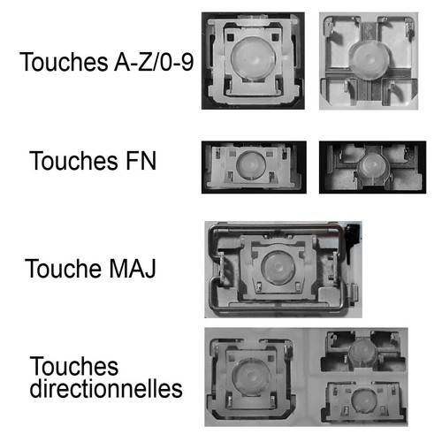 Touche clavier français - clavier,