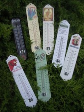 PLAQUE EMAILLEE THERMOMETRE