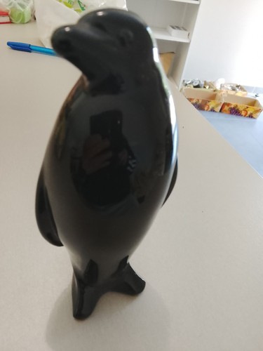 Pingouin céramique noire