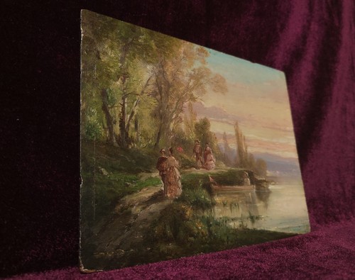 Tableau ancien peinture huile - ancien,