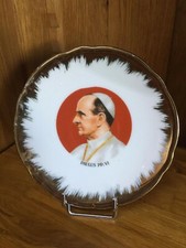 assiette commémorative pape