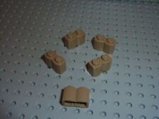 5 x LEGO DkTan brick ref 30136