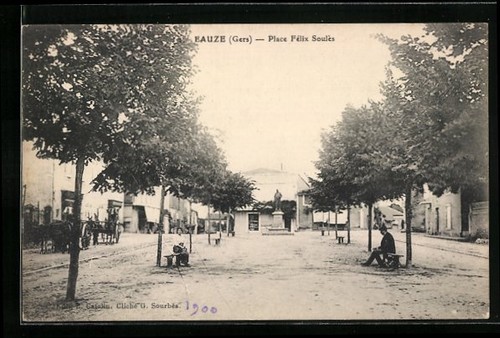 Cpa eauze place felix - eauze,,