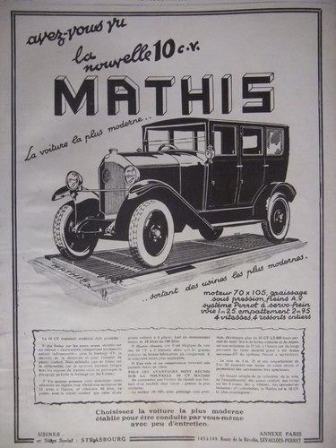 Publicité presse 1925 - de,