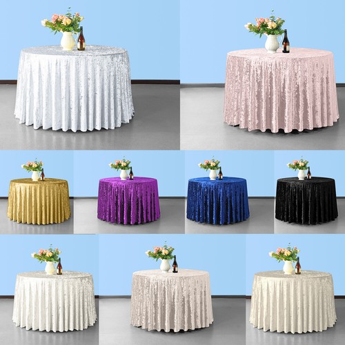 Nappe ronde velours - ronde, en