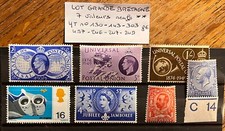 TIMBRES ROYAUME UNI LOT 7 VALEURS NEUFS ** MNH