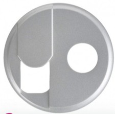 Enjoliveur Céliane pour prise RJ45 et TV simple titane Céliane Legrand 068539