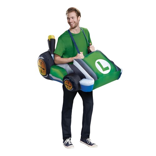 Costume gonflable adulte luigi - adulte,