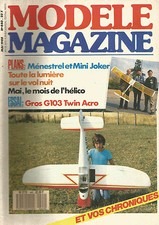 MODELE MAG N°440 GROS G103 TWIN ACRO / VOL DE NUIT / SERVO ROBBE RS 650