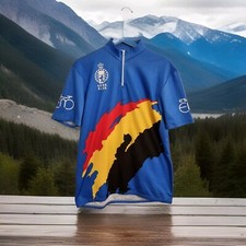 Maillot cycliste Équipe Belgique 1994-1996 ?? Bruyneel, Museeuw,...