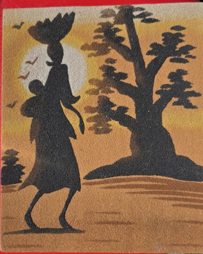 Tableau sable africain - de,