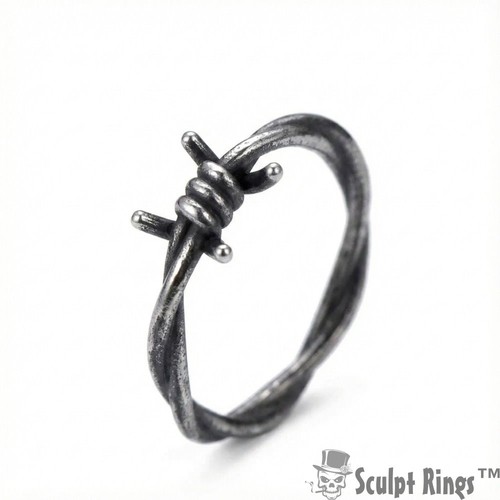 Bague fil fer - en, barbelé