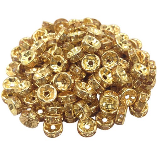 Perles rondelle strass - perles,
