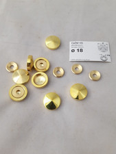 8 cache vis en laiton massif