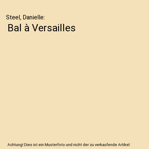 Bal versailles steel - à,