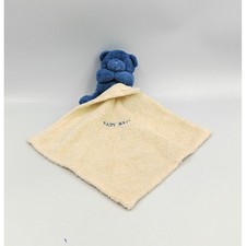 Doudou plat ours bleu mouchoir