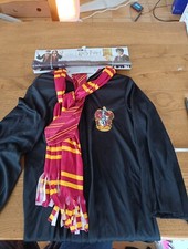 ENSEMBLE COSTUME DRESS UP SET HARRY POTTER GRYFFINDOR ROBE BAGUETTE ÉCHARPE 