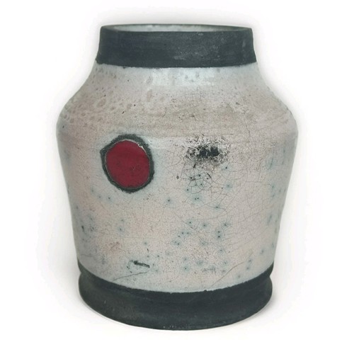 Beau petit vase raku - vase, decor