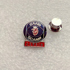 Pin's Pins lapel Pin LOGO Automobiles SAAB SCANIA Trucks Camion DENAIN 1 signé
