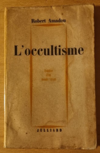 Occultisme robert amadou - amadou,