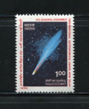 D810 Inde 1985 Comète Spatiale Halley 1v MNH