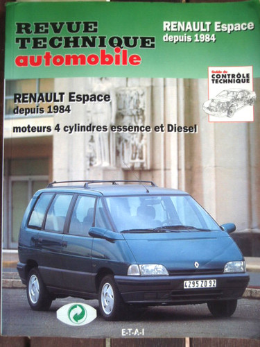 Revue technique renault - revue, espace