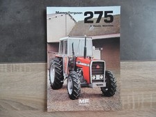 Catalogue prospectus MASSEY FERGUSSON – TRACTEUR MF275 – 4 roues motrices