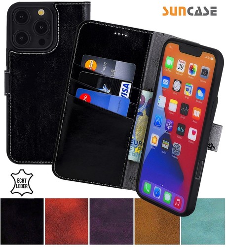 Suncase étui cuir véritable - cuir,