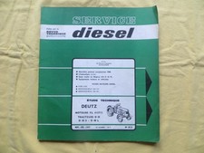 Tracteur DEUTZ D25 / D 30 S / D 40 L ---- Moteur DEUTZ série F et AL  612 / 712