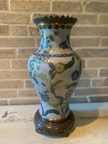 Vase chinois emaux - vase, en