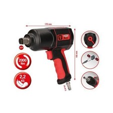 Clé à chocs pneumatique haute performance 3/4"" THE DEVIL, 2000 Nm KS TOOLS