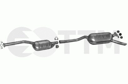 Ligne échappement - ligne, d'échappement