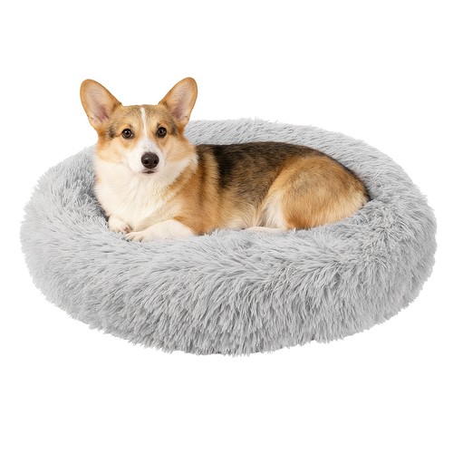 Lit rond pour - chien, et
