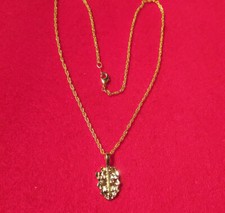 14KT Plaqué Or Pépite $