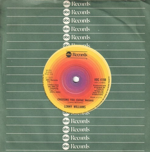 Lenny williams choosing you - lenny, 7"