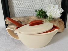 1025⚜️ Saucière Tupperware Beige et Marron en Plastique 550 Ml