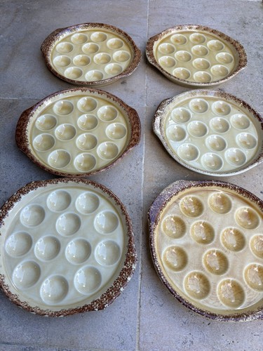 Assiettes pour escargots - assiettes, 12