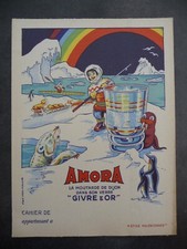 Ancien Protège-cahier Couverture "AMORA..."