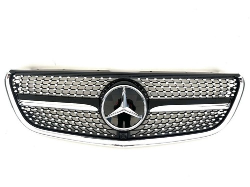 Calandre diamant chrome noir - calandre,