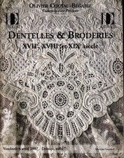 DENTELLES BRODERIES ETOFFES  PAPIERS PEINTS  CATALOGUE VENTE COUTAU BEGARIE 2007