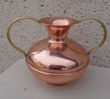 Pot avec double anses cuivre