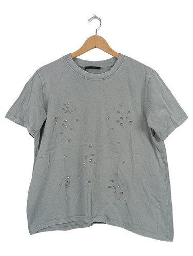 Zara shirt femme gris strass - femme,