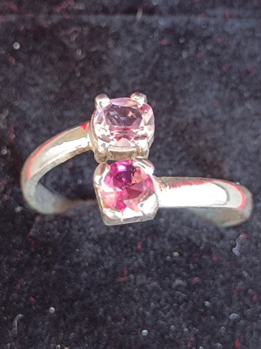 Bague tourmaline rose en - bague,