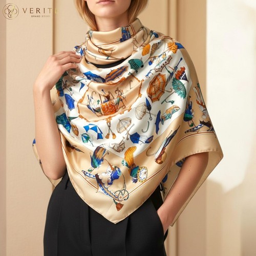 Rare vintage hermes silk scarf - silk,