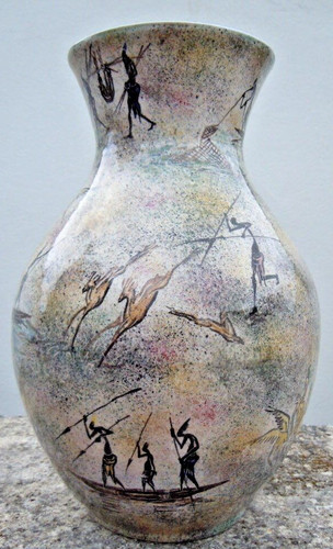 Vase céramique décor