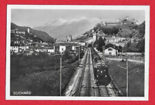 Photo Card Swiss Suchard n.59 Bellinzona City and Train Railway line (1939)