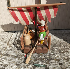 Playmobil lot 3793 - corsaire radeau chien armes canne peche poisson perroquet