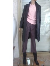 PANTALON  ECOSSAIS GRIS/NOIR